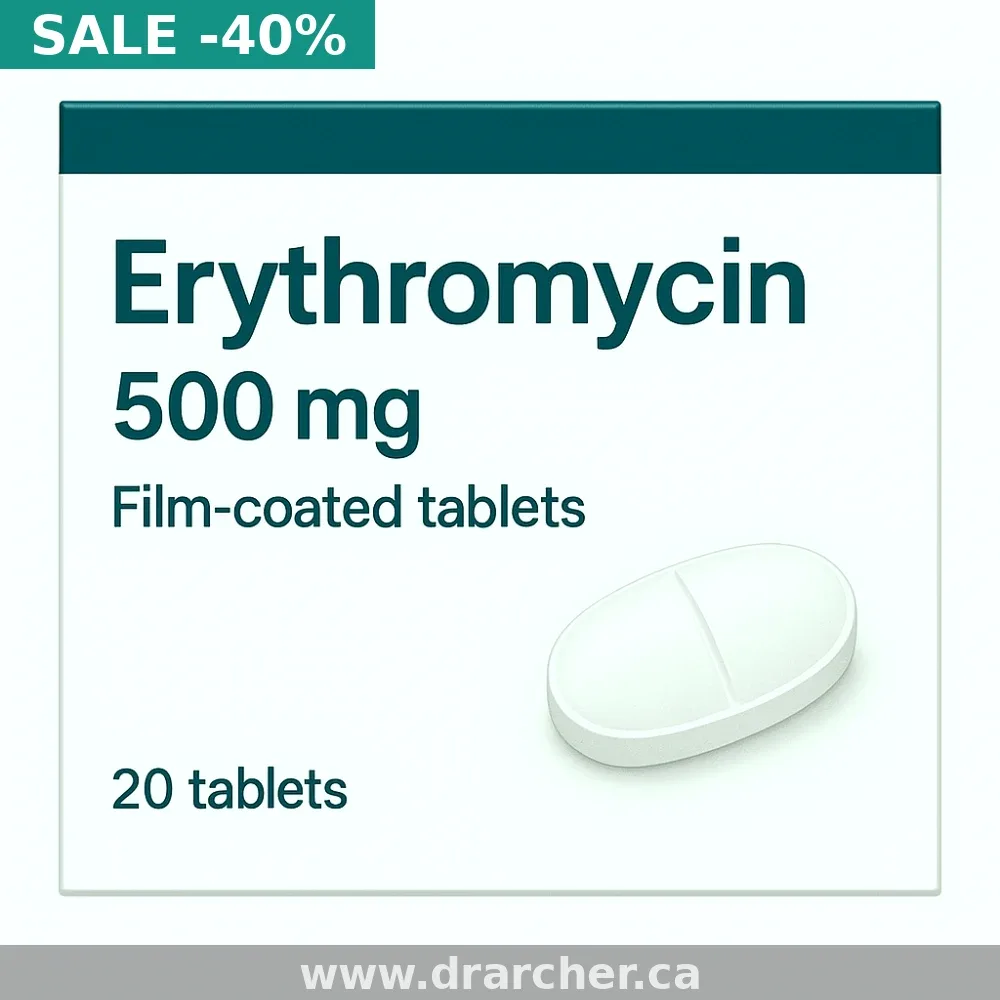 Erythromycin (Erythromycin®) — Prescription Tablets in Canada