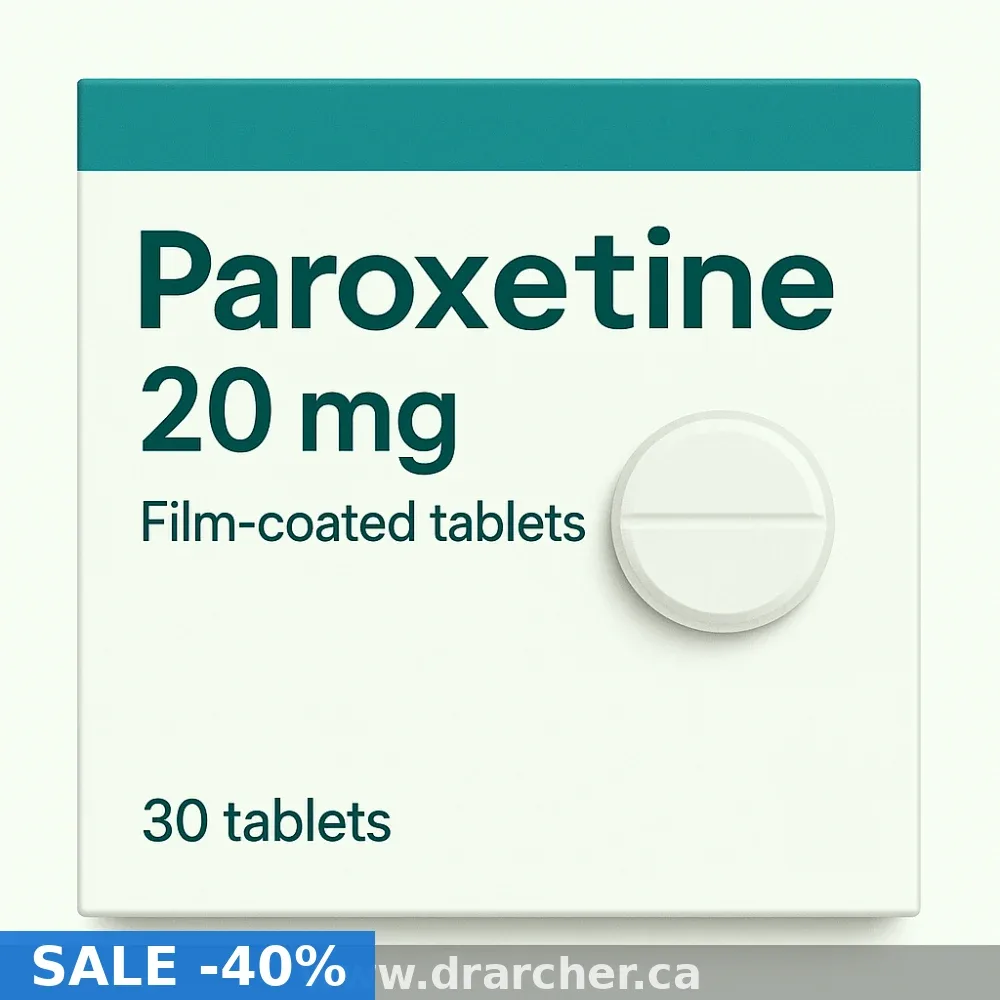 Paroxetine (Paroxetine) 40mg — Prescription Tablets in Montreal